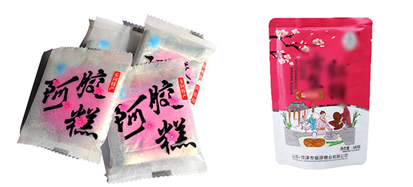 自動(dòng)阿膠包裝機(jī)械樣品展示圖