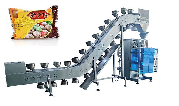 石家莊半成品獅子頭包裝機(jī)展示圖