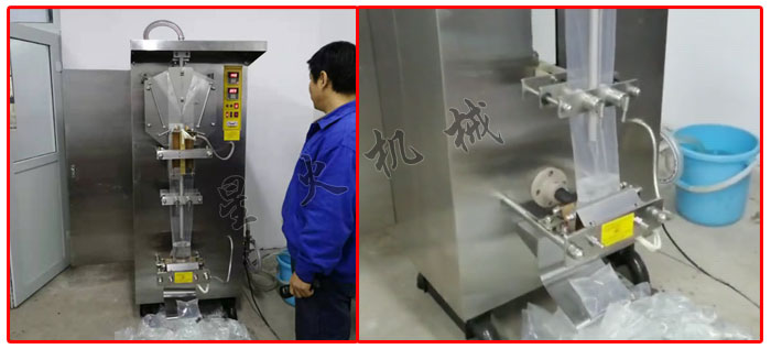 客戶廠房星火料酒包裝機械設(shè)備包裝現(xiàn)場拍攝